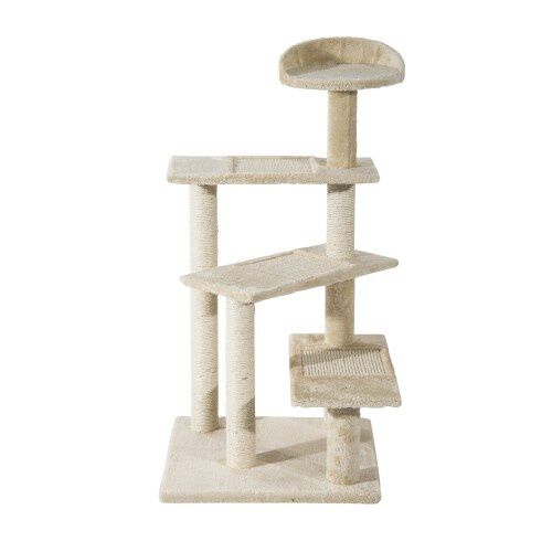 Árbol rascador PawHut para gatos color Beige
