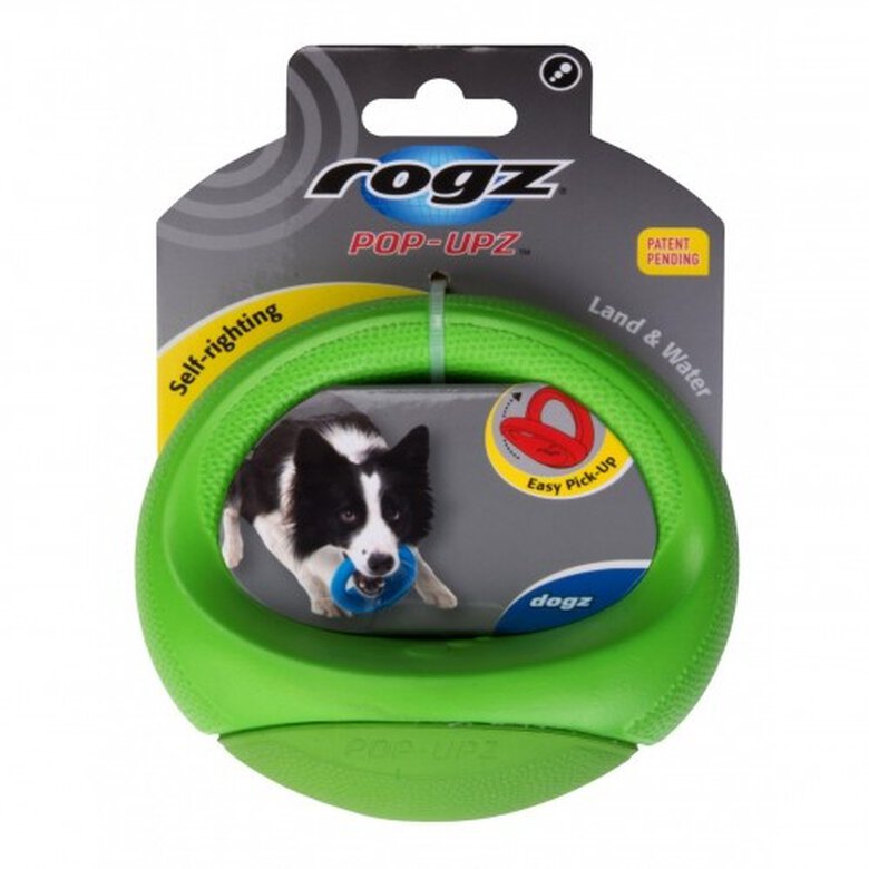 Rogz pop upz juguete mordedor verde lima para perros, , large image number null
