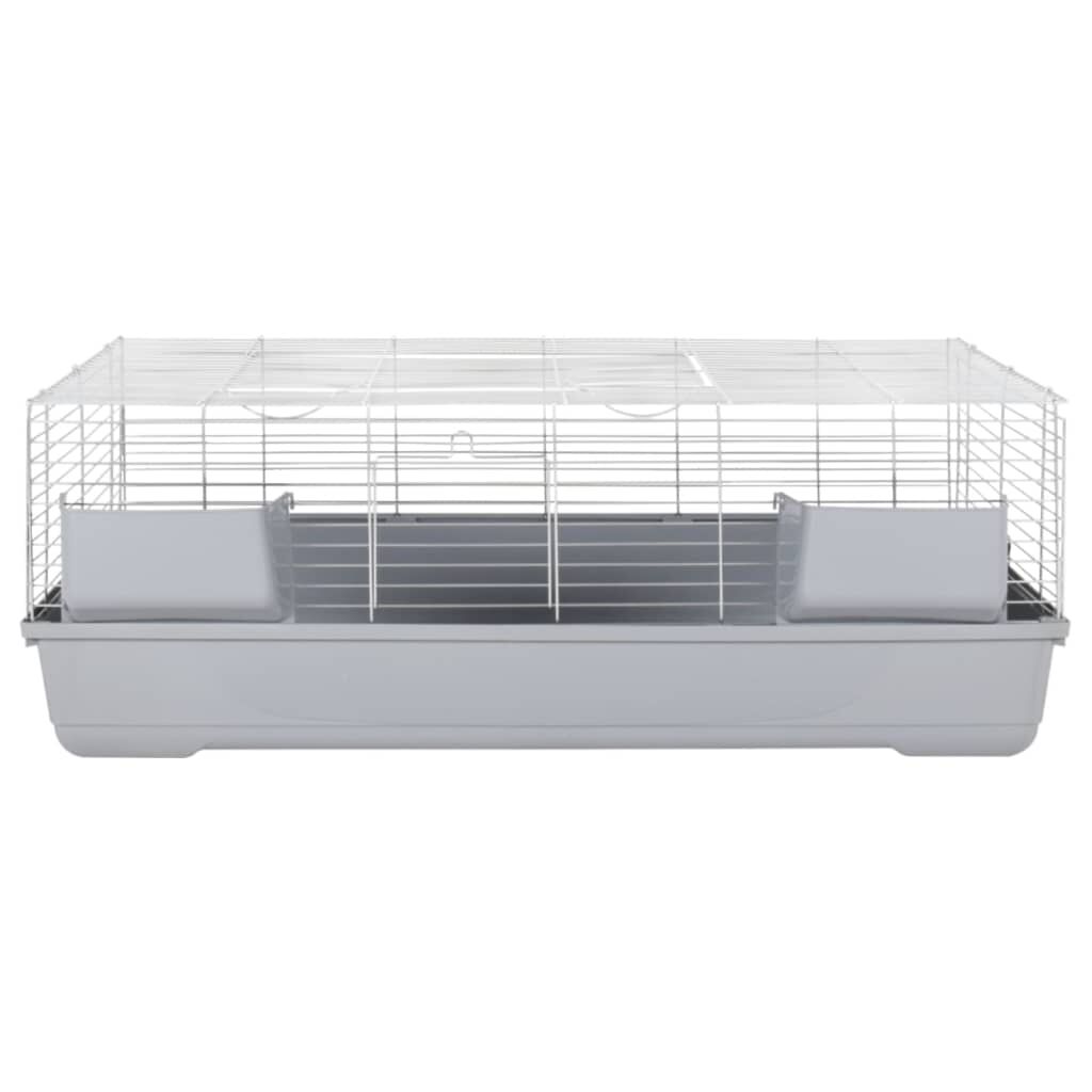 VidaXL Jaula de metal y plástico gris para Pequeños Animales thumbnail