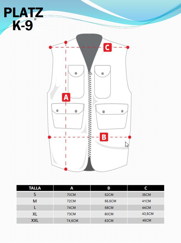 PlatzK9 Chaleco negro para adiestramiento de perros thumbnail