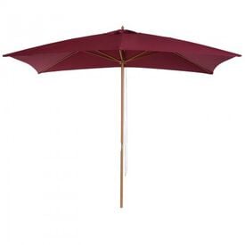 Sombrilla tipo parasol Outsunny color Vino