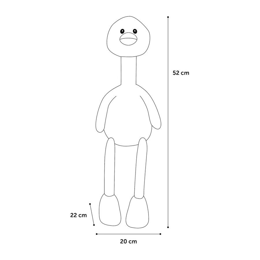 Flamingo Lorio Peluche Emú Rosa para perros thumbnail