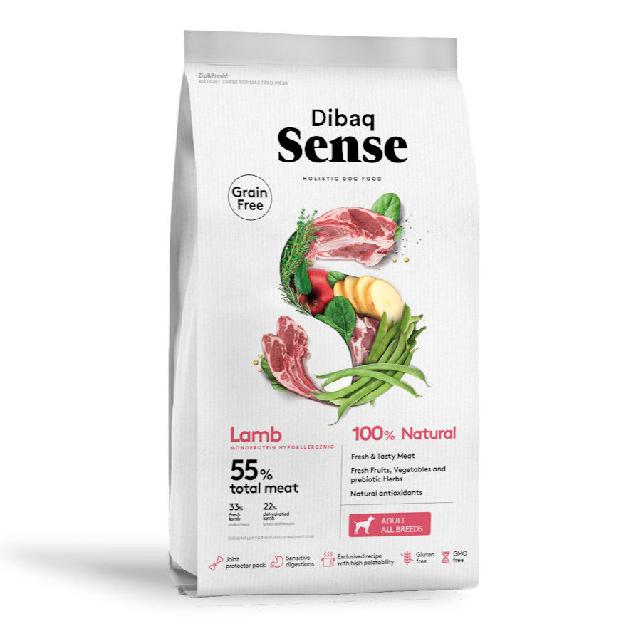 Pienso Dibaq Sense Grain Free para perros sabor Cordero, , large Imagen numero 1