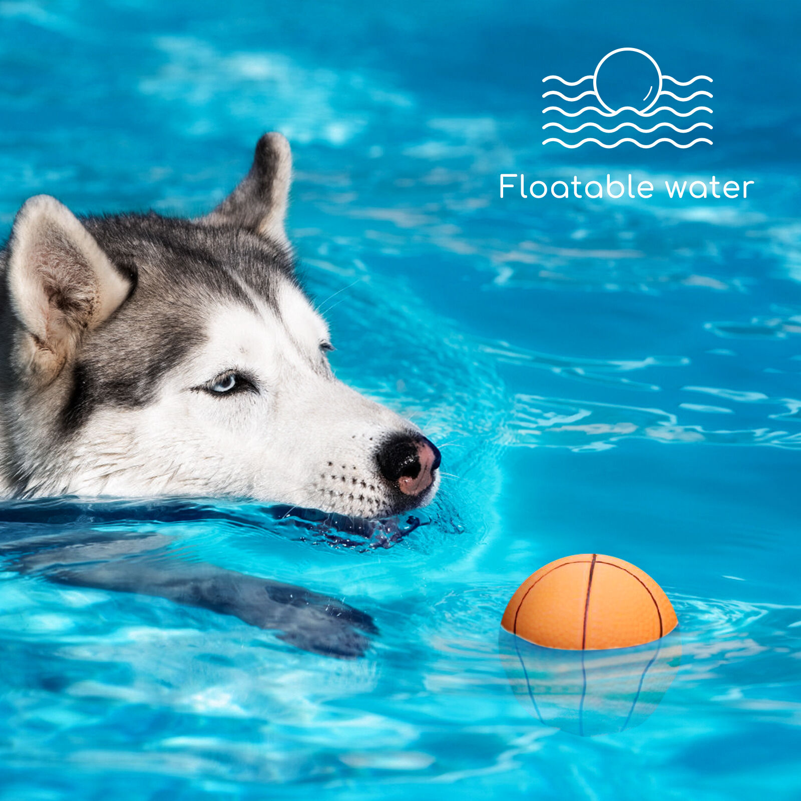 Nobleza Pelota Perro, 6 unidads Pelota Juguete Perro Interactivo, Resistente Pelota de Caucho Natural para Perros, Bola Interactivo Perros para Perros Peque&ntilde;os Medianos y Perros Grandes 7.2CM, , large Imagen numero 3