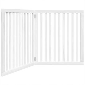 VidaXL Puerta Plegable Madera para Perros