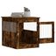vidaXL Jaula para perros madera ingeniería roble ahumado 64,5x80x71 cm, , large indicador imagen numero 4