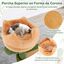 COSTWAY Árbol de Gato de 160 CM Interior, Torre de Gato Multi-nivel Grande con Postes de Sisal para Rascar, Condo, Perchas Acolchadas, Juguetes Colgantes, Centro de Actividad Moderno para Gatitos, , large indicador imagen numero 2