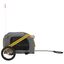 vidaXL Remolque bicicleta para perros hierro tela Oxford amarillo gris, , large indicador imagen numero 4