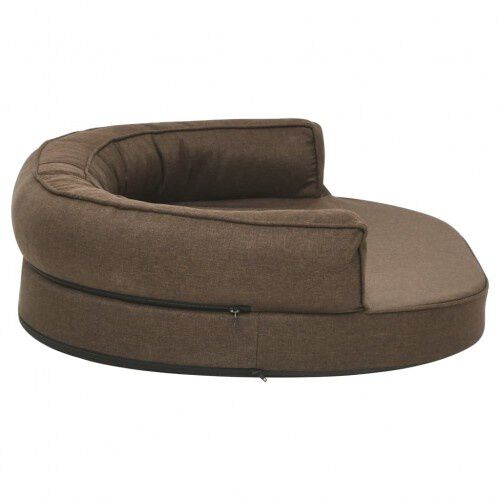 Vidaxl colch&oacute;n de cama ergon&oacute;mico marr&oacute;n para perros, , large Imagen numero 9