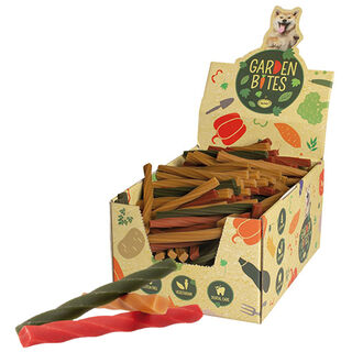 Duvo Blister Garden Bites Veggie Dental Twisters para perros