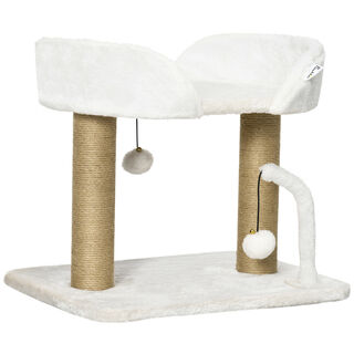 PawHut Árbol Blanco para Gatos 