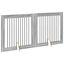 vidaXL Puerta de perro con soportes Madera de ingenier&iacute;a Contenci&oacute;n Mascotas, , large indicador imagen numero 5