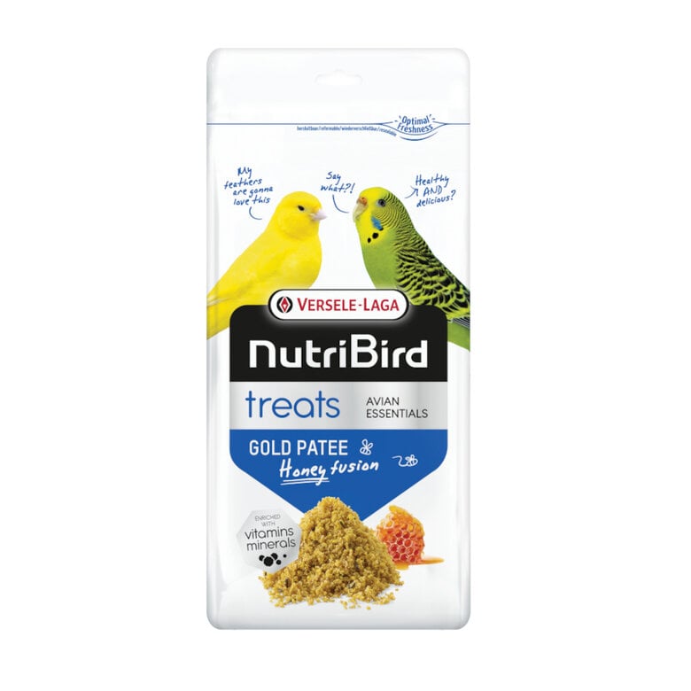 250 g Versele-Laga NutriBird Snack Gold Patee Honey Fusion para aves pequeñas