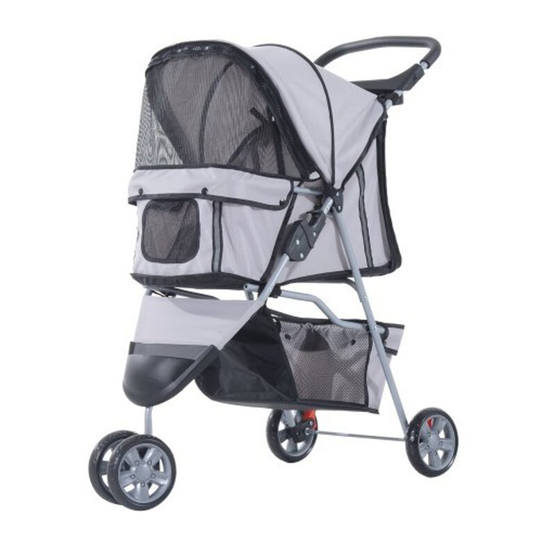 Cochecito plegable PawHut para mascotas color Gris, , large image number null