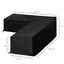 Outsunny Funda Protectora para Muebles de Jard&iacute;n en Forma de L Cubierta para Sof&aacute;s Exterior con Hebillas de Tracci&oacute;n Tela Oxford 600D Impermeable 260x76x82 cm Negro, , large indicador imagen numero 3