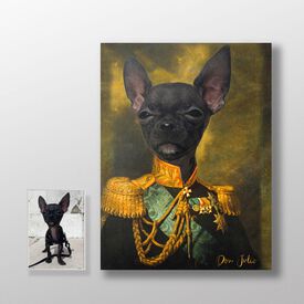 Pet Story Retrato Personalizado de Mascota póster Coronel