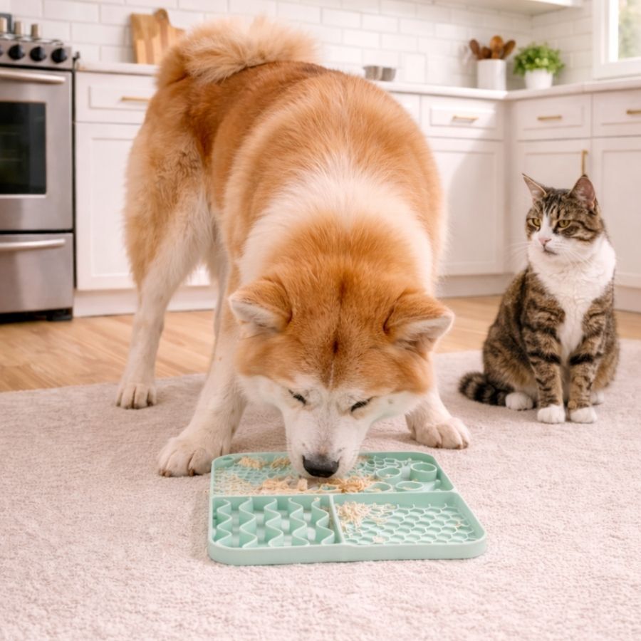 Leeby Alfombrilla de Lamer Verde para perros y gatos, , large Imagen numero 1