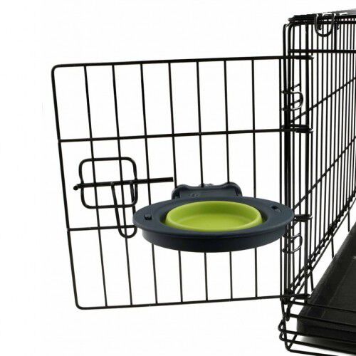 Comedero plegable con soporte de jaula color Verde, , large Imagen numero 2