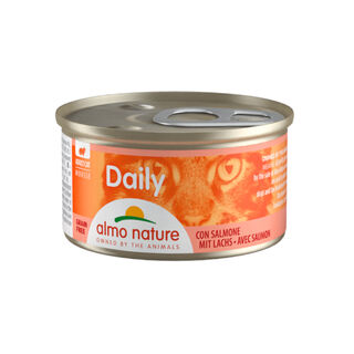 Almo Nature Daily Mousse de Salmón lata para gatos 