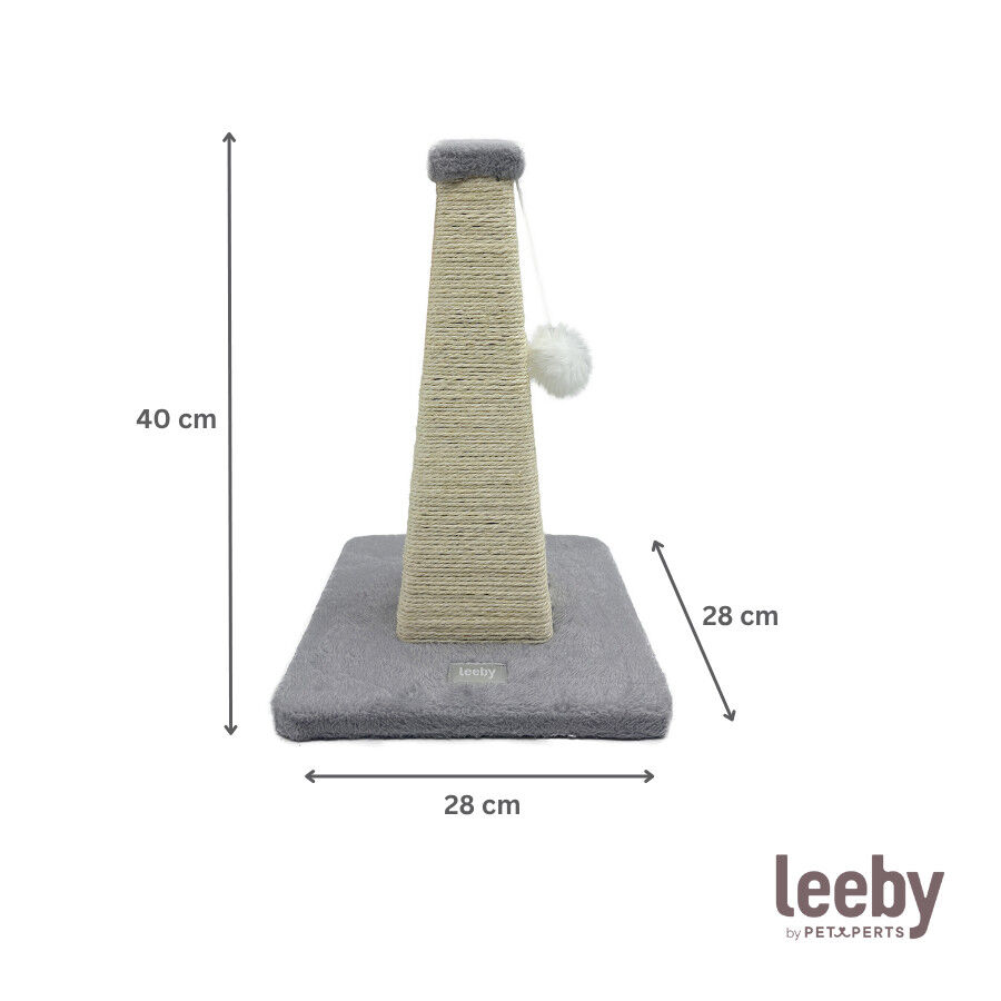 Leeby Katya pirámide rascador con juguete para gatitos thumbnail