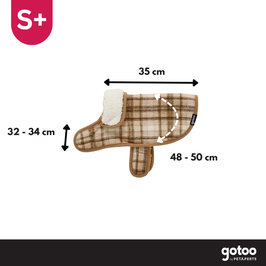 Gotoo Chaqueta Tart&aacute;n Cuadros para perros, , large Imagen numero 4