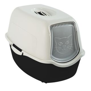 Cstore arenero con pp reciclado blanco y negro para gatos