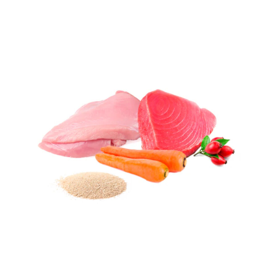 Puro Menú Barf Lluvia de Miaus Pavo y Atún comida congelada para gatos thumbnail