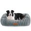 Nobleza Cama para Perro Pequeño, Cama de Perro Lavable, 85x75x20cm para Perros con Suave Relleno de Esponja, Fondo Antideslizante, Funda Extraíble, Gris, , large indicador imagen numero 8