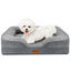 Nobleza Cama Perros Grande, 106x80x17cm, Sofá Perro con Espuma Viscoelástica, Cama Ortopédica Perros Lavable y Impermeable, Colchon Perro Medianos Desenfundable, Gris, , large indicador imagen numero 8