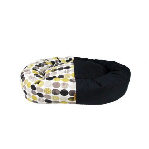 Cuna Donuto Puntos para perros color Negro, , large Imagen numero 1