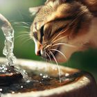 Fuente de Agua Bebedero para Gatos con Energía Solar - Verde, , large image number null