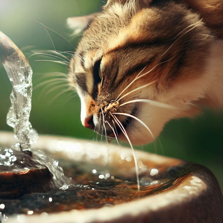 Fuente de Agua Bebedero para Gatos con Energía Solar - Verde, , large image number null