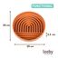 Leeby Comedero Antivoracidad Naranja para perros, , large indicador imagen numero 5