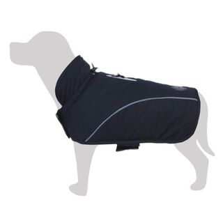 Impermeable Islandia para perros color Negro