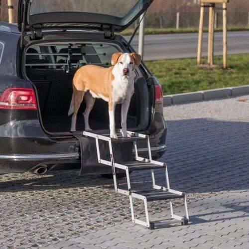 Trixie petwalk escalera plegable de aluminio blanco para perros, , large Imagen numero 2