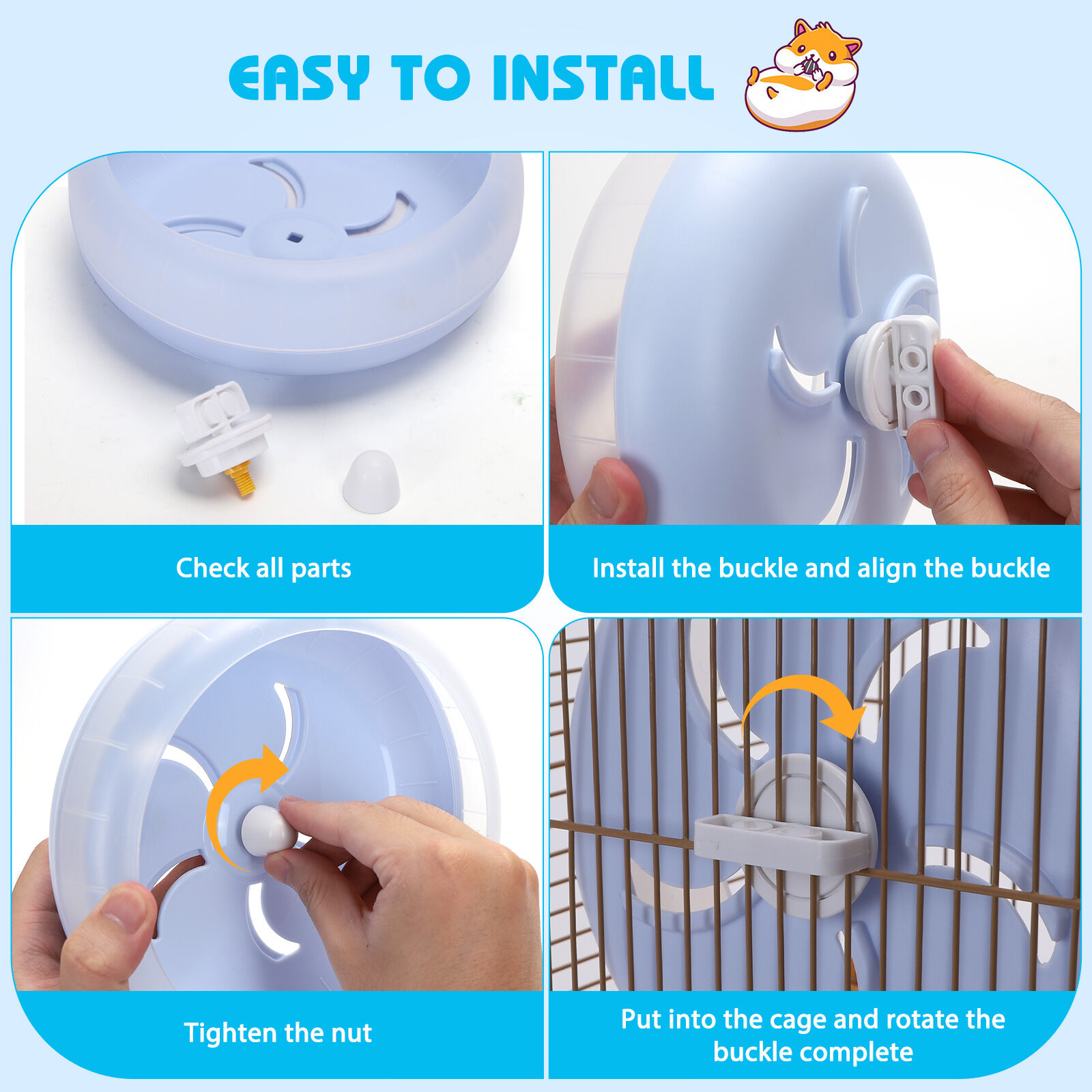 Nobleza - NOBLEZA RUEDA SILENCIOSA AZUL PARA H&Aacute;MSTERS, , large Imagen numero 5