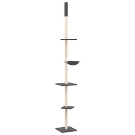 VidaXL Rascador Todo en Uno Gris Oscuro para Gatos