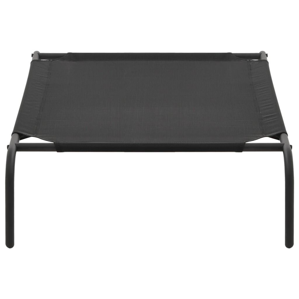 VidaXL colch&oacute;n elevado negro para mascotas, , large Imagen numero 3