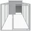 vidaXL Caseta perro corral acero galvanizado gris claro 110x1017x110cm, , large indicador imagen numero 18