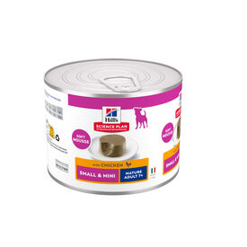 Hill's Science Plan Mature Small y Mini Mousse de Pollo lata para perros
