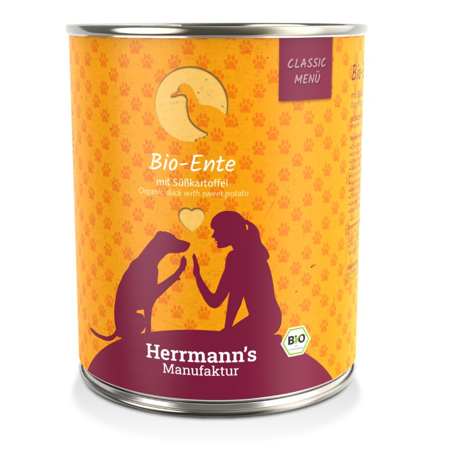Classic BIO Pato con boniatos 6 x 800g, , large Imagen numero 1