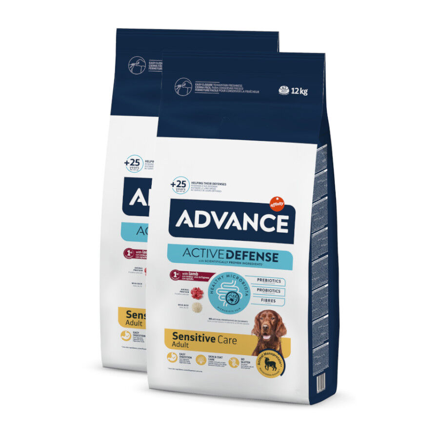 Advance Active Defense Sensitive Cordero y Arroz pienso para perros