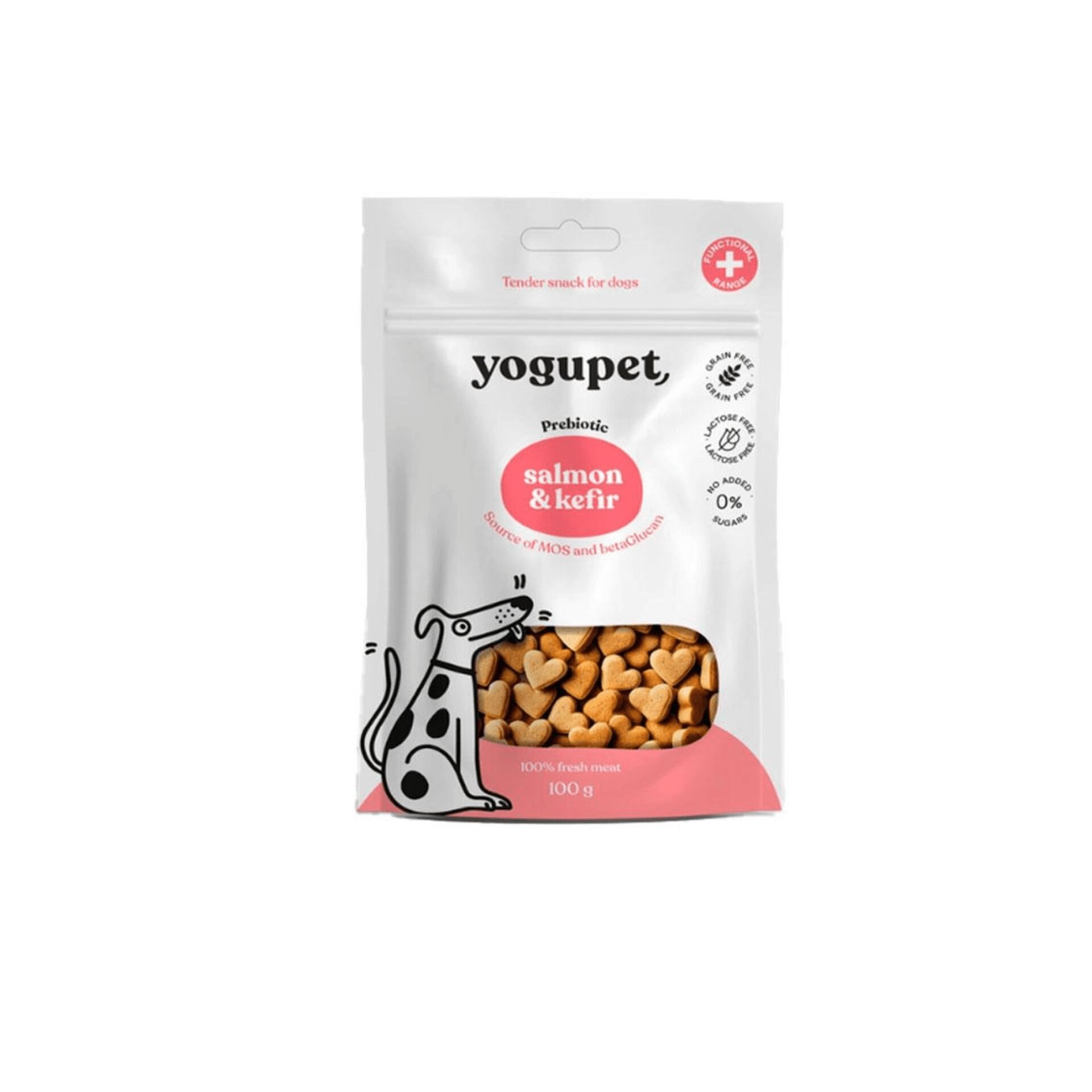 Yogupet Snack Semihúmedo Salmón Kéfir para perros