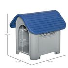 Caseta para perros pequeños y mini color Azul y Gris, , large image number null