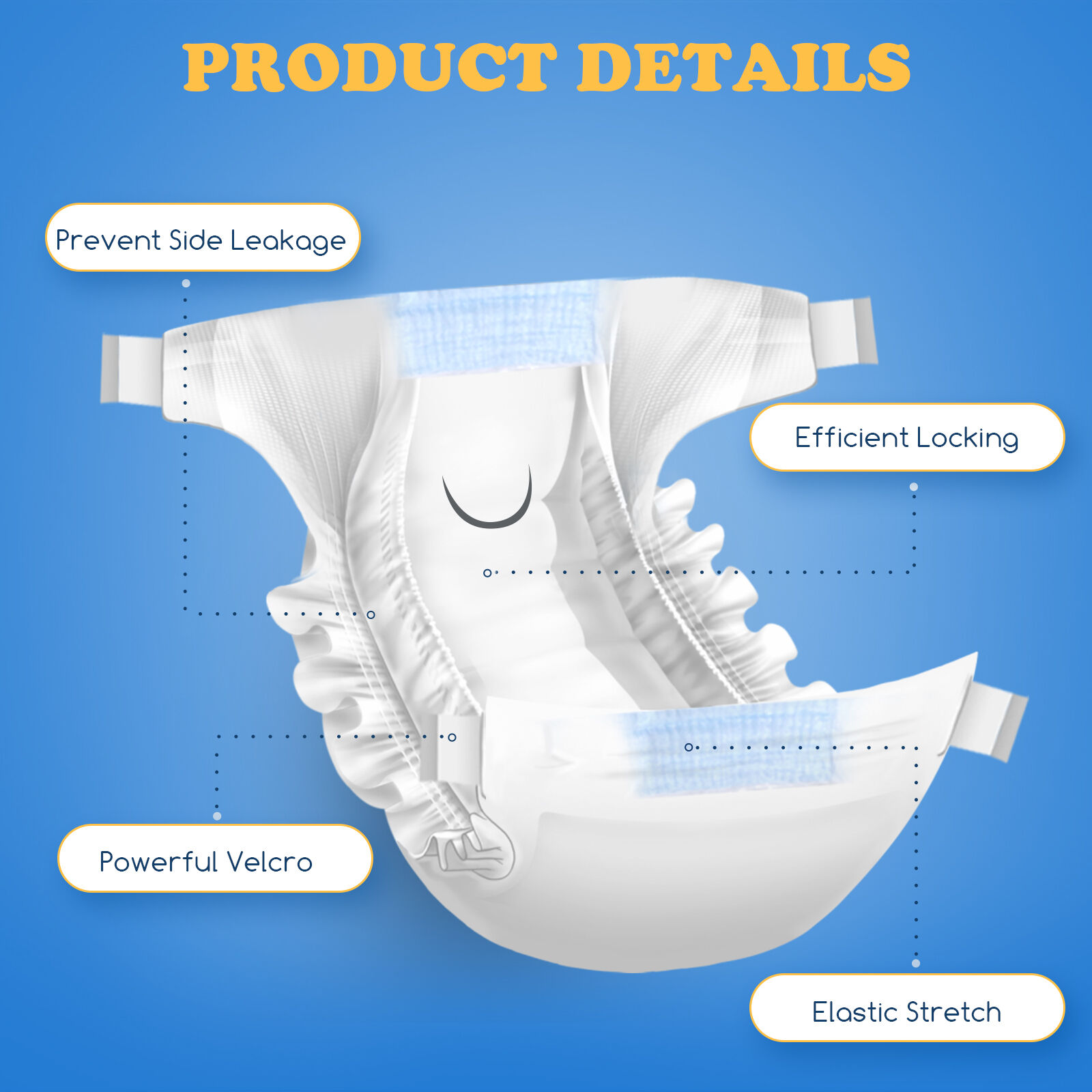 Nobleza 12x Pa&ntilde;ales para Perros Desechables Hembra Cachorro Entrenamiento Pa&ntilde;ales S&uacute;per Absorbente Envolturas para Mascotas Paquete de 12, L, , large Imagen numero 3