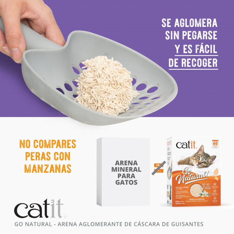 Catit Arena para Gatos Aglomerante de Cáscara de Guisante Go Natural Aroma a Lavanda thumbnail