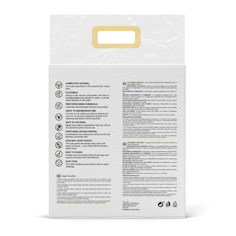 6 L Happy Meow Natural Tofu Aglomerantre Original para gatos, , large Imagen numero 6