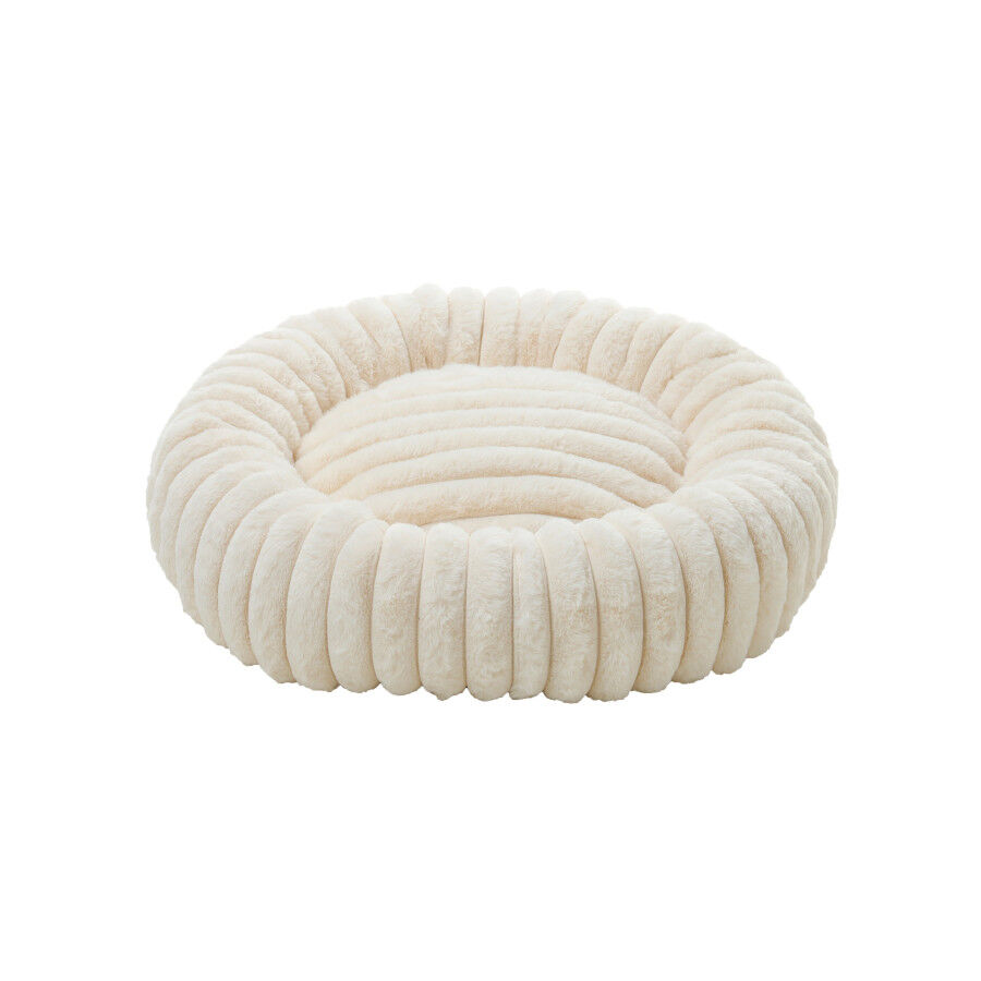 Leeby Sof&aacute; Donut Corduroy Crema para gatos, , large Imagen numero 3