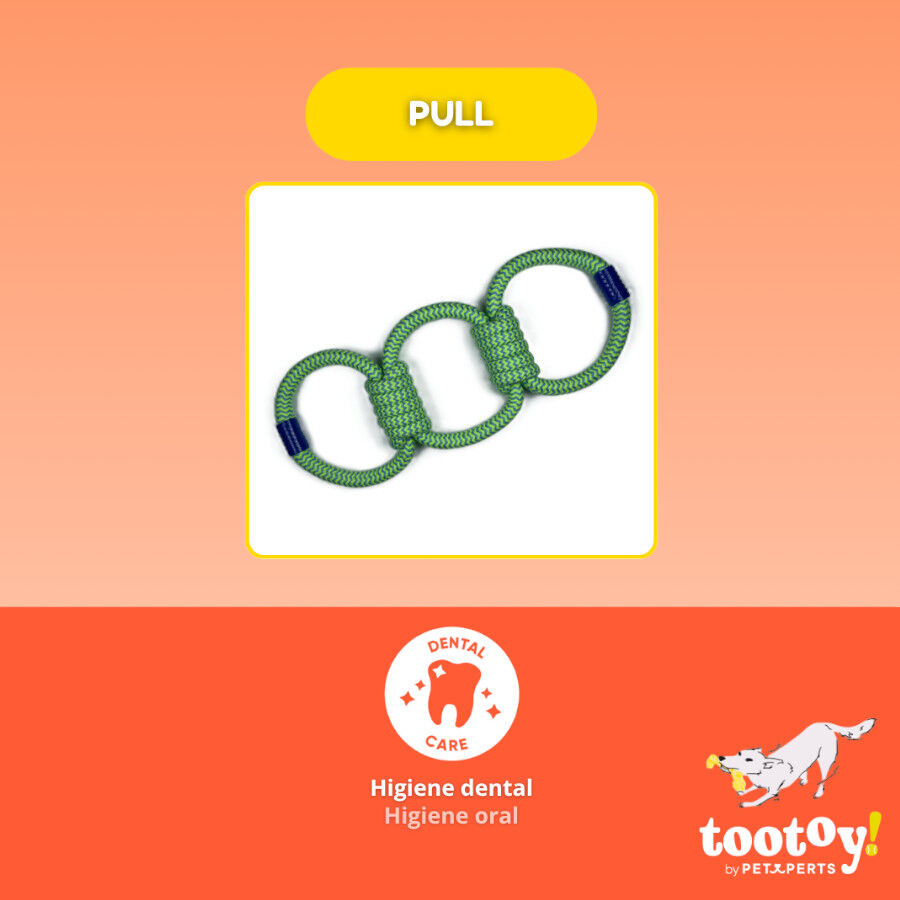 Tootoy! Mordedor de Cuerda Triple para perros, , large Imagen numero 3