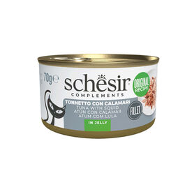 Schesir Atún con Calamares en Gelatina lata para gatos